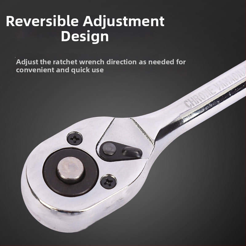 12-dijelni set ključeva s ratchetom, 24 zuba, vanjski šesterokutni nastavci, od karbonske čelika