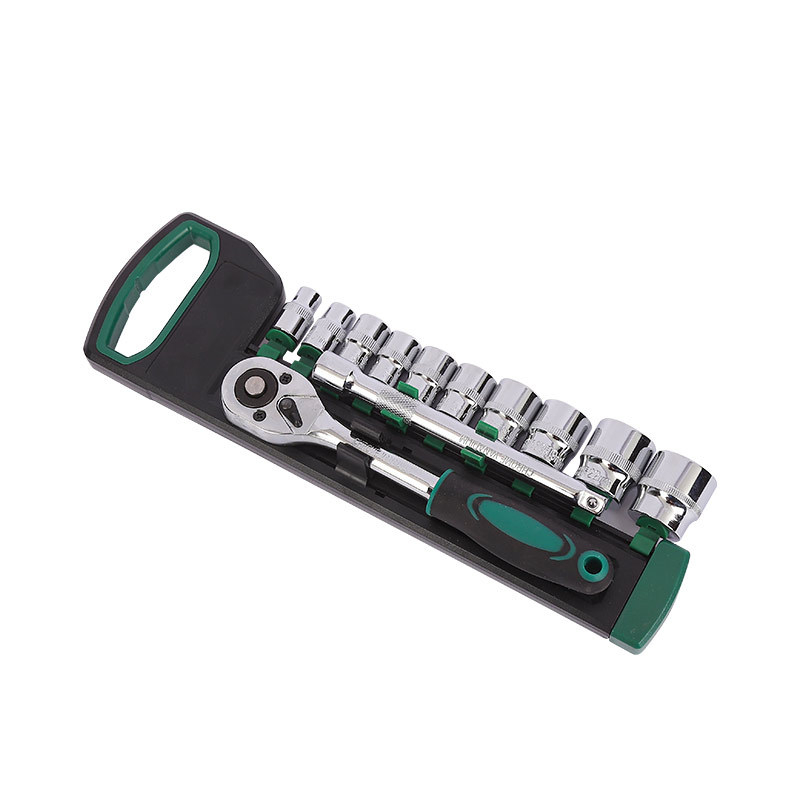 12-dijelni set ključeva s ratchetom, 24 zuba, vanjski šesterokutni nastavci, od karbonske čelika