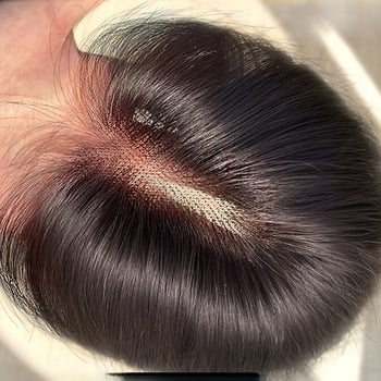 Topper de păr pentru creșterea volumului, țesut manual complet, păr natural, modelul A9001, pentru femei, poate fi vopsit și tratat cu perm, Yu Chen