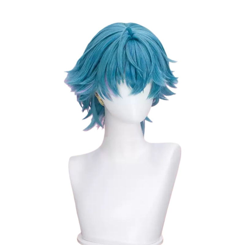 Brant Cosplay paróka gradient visszaforduló göndörökkel és rózsaszín belső hálóval; magas hőálló rostok, anime stílus