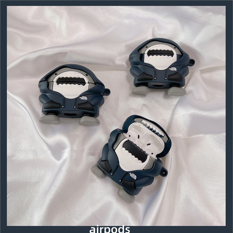 Silikonska futrola s dizajnom ajkule za Apple AirPods (3./2./Pro 3. generacije)