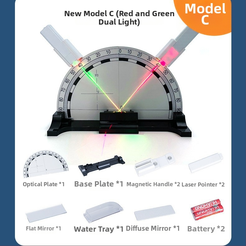 Demonstrator refleksije i loma svjetla - prijenosni univerzalni model za nastavu u osnovnim i srednjim školama