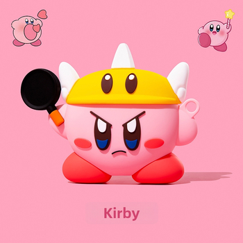 Slatka Kirby futrola za AirPods Pro 3, silikonsko zaštitno kućište, crtani dizajn, kompatibilno s 2./4. generacijom, za žene