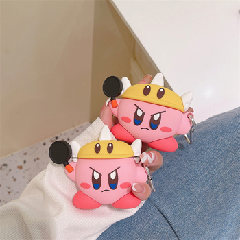 Slatka Kirby futrola za AirPods Pro 3, silikonsko zaštitno kućište, crtani dizajn, kompatibilno s 2./4. generacijom, za žene