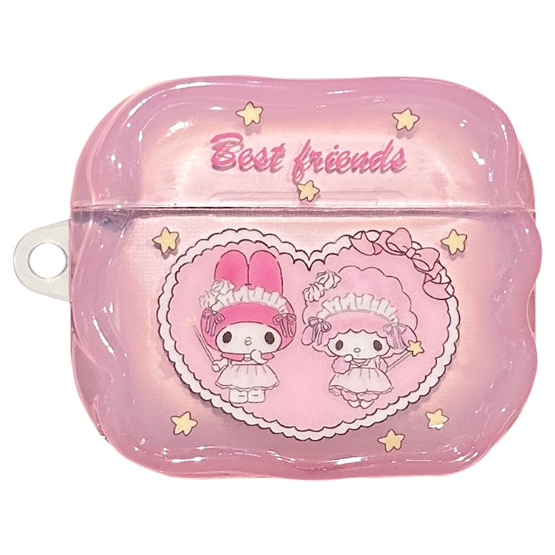 Zaštitna futrola za AirPods Pro 3 i Biainuo Generacije 2–4 — TPU tvrdi kućište, poluprozirno, crtani stil, injekcijsko oblikovanje