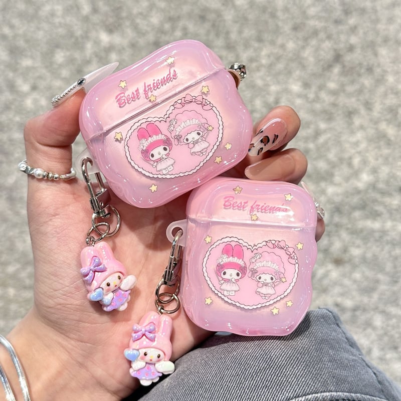 Zaštitna futrola za AirPods Pro 3 i Biainuo Generacije 2–4 — TPU tvrdi kućište, poluprozirno, crtani stil, injekcijsko oblikovanje