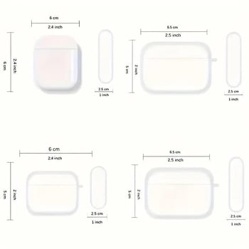 AirPods futrola od TPU, uzor mašne, ručno izrađene perle, univerzalni stil, prilagodljivo