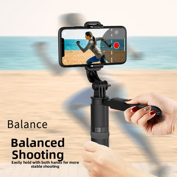 L05 Bluetooth Selfie Tyč Tripod s antišokovou stabilizáciou, ABS+ hliníková zliatina, Bluetooth diaľkové ovládanie súčasťou