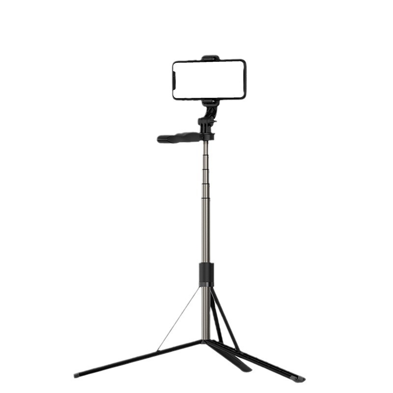 L05 Selfie Stick Tripod cu Stabilizare Antișoc, telecomandă Bluetooth inclusă, ABS+aliaj de aluminiu