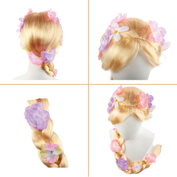 Perika Rapunzel – princeza s dugom kosom i velikom pletenicom – za cosplay i zabave