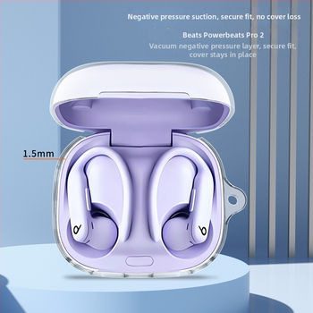 Powerbeats Pro 2 priehľadný TPU obal – Materiál: silikón a tekutý silikón, Tvar: prispôsobený model, Štýl: IP, Výroba: reliéf, vstrekovanie a 3D reliéf