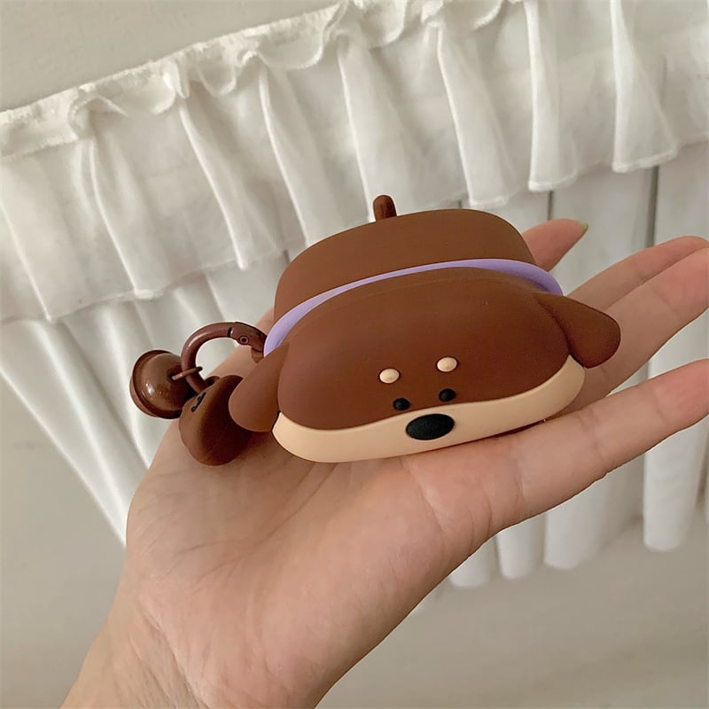Kućište za AirPods Pro – Karikatura psa dugog tijela, mekano PVC kućište, injekcijsko oblikovanje, životinjski uzorak, kompatibilno s AirPods Pro 3 i Pro 2