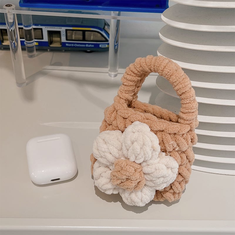 AirPods pliš cvjetna zaštitna futrola za Apple AirPods (1./2./3. gen) – pliš, universalni dizajn, ljepilo