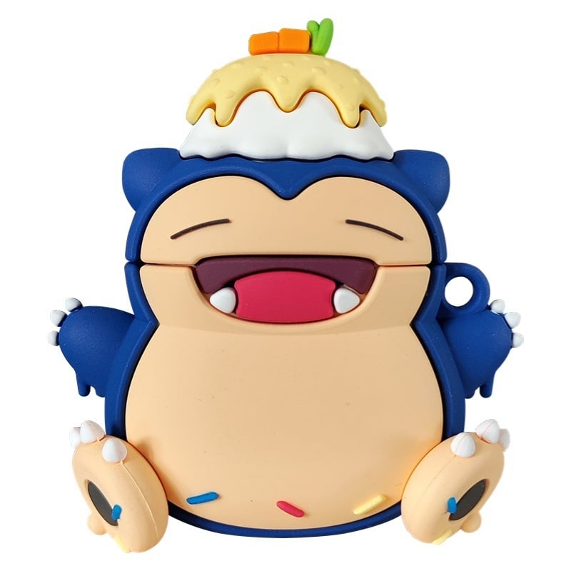 Silikonska futrola za AirPods s karikaturalnim uzorkom, podijeljeni tip, tvrdi omotač, injekcijsko oblikovanje, za Apple uređaje