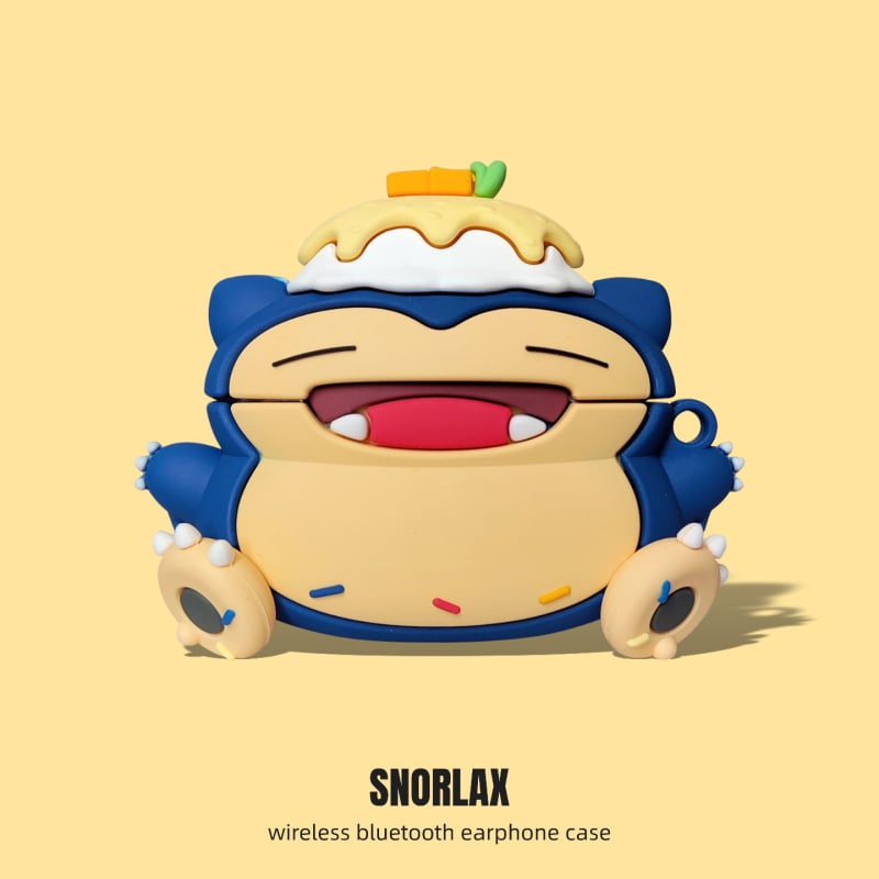 Silikonska futrola za AirPods s karikaturalnim uzorkom, podijeljeni tip, tvrdi omotač, injekcijsko oblikovanje, za Apple uređaje