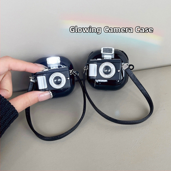 Ochranný kryt pre Samsung Buds Pro / Galaxy Buds Live 2 – cartoon štýl, séria Kamera, materiál PC/TPU, lepidová úprava, podpora prispôsobenia