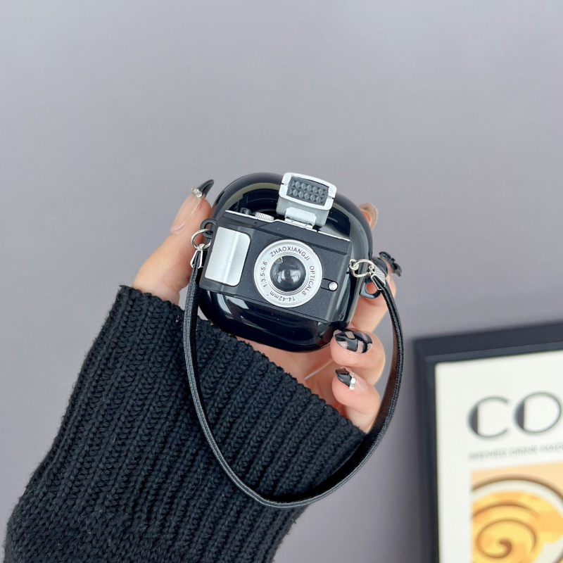 Zaštitno kućište za Samsung Buds Pro / Galaxy Buds Live 2 – Cartoon stil Kamera, materijal PC/TPU, ljepilo, podržana prilagodba