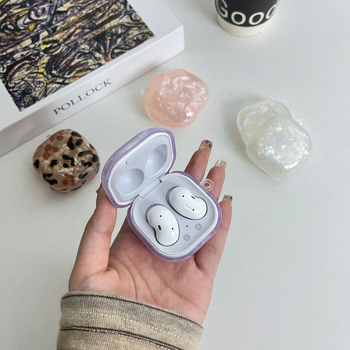 Carcasă pentru Galaxy Buds2, TPU, model cu motiv scoică, Tide shadow
