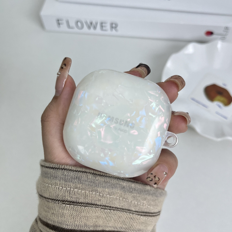 Carcasă pentru Galaxy Buds2, TPU, model cu motiv scoică, Tide shadow