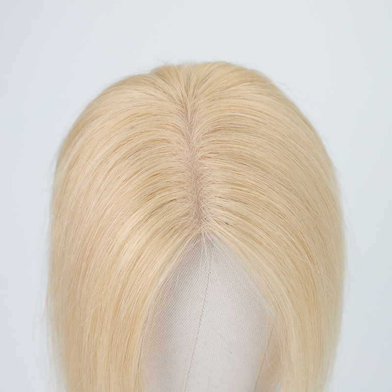 Dijel za periku s bočnim šiškama, ručno tkan od ljudske kose, model P270, za žene