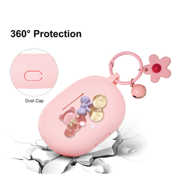 Silikonska zaštitna futrola za Apple Magic Sound slušalice – crtani stil, s ljepivim stražnjim dijelom