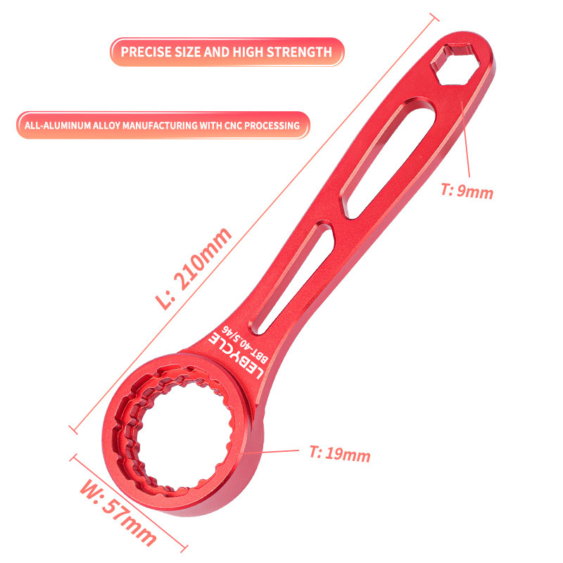 Lebycle Aluminijski alat za donju osovinu za integrirani Hollow crankset, univerzalna kompatibilnost