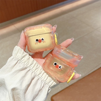 Θήκη προστασίας AirPods με χαριτωμένη έκφραση φρυγανιού, σιλικόνη, μαλακό περίβλημα, χαραγμένο σχέδιο, για Apple AirPods Pro 3 και AirPods 4