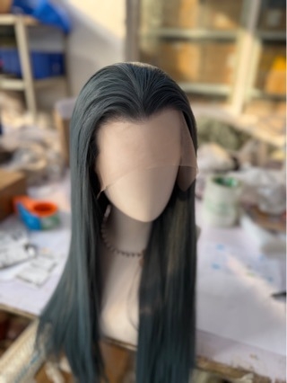 Paruka za anime cosplay s prednjom čipkom, ručno heklana, sintetičko vlakno otporno na visoke temperature