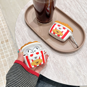 Silikonska futrola za AirPods 4. generaciju – potpuno pokriće, crtani dizajn, injekcijsko oblikovanje, kompatibilno s Apple AirPods