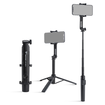 Weifeng K01A Suport Portabil Bluetooth pentru Telefon și Trepied — Universal pentru Fotografiere Orizontală și Verticală, Caroserie ABS+PC+Aluminiu, Telecomandă Inclusă, Bluetooth, Suport Personalizare