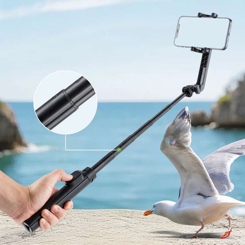 Weifeng K01A Suport Portabil Bluetooth pentru Telefon și Trepied — Universal pentru Fotografiere Orizontală și Verticală, Caroserie ABS+PC+Aluminiu, Telecomandă Inclusă, Bluetooth, Suport Personalizare