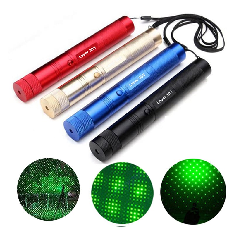 HT-Laser-303 laserski pokazivač od aluminijske legure, baterija 18650, snaga 50–100 MW, za nastavu i rad na otvorenom