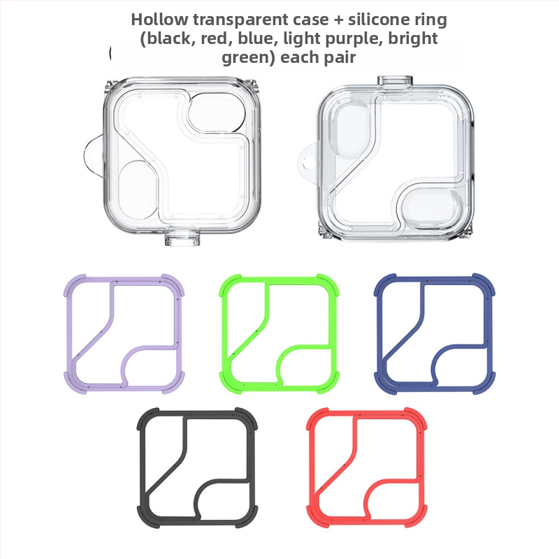 Ochranný obal Nothing Ear 2 — priehľadný PC plášť s výrezmi, odolný voči pádu, vstrekové formovanie