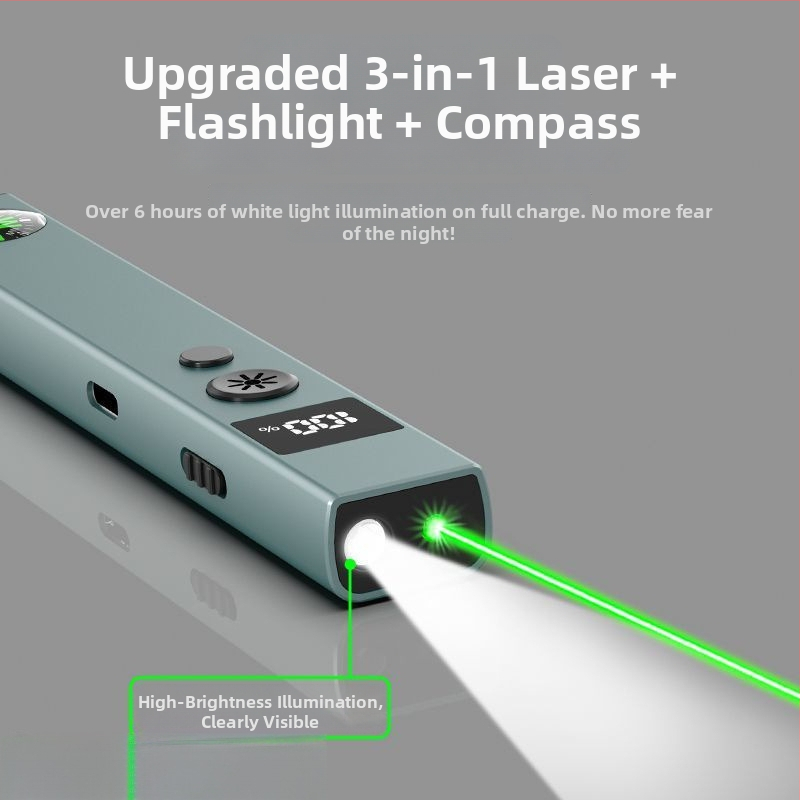 2 v 1 laserový ukazovateľ a baterka pre 3D pieskové modely, vysoký výkon, dlhý dosah, opätovné nabíjanie