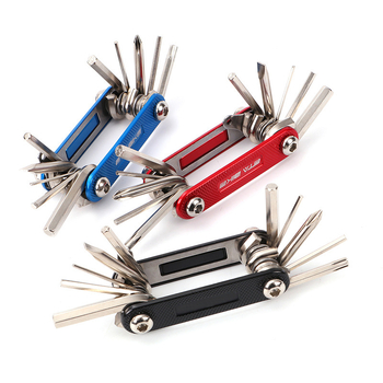 Unelte multiple de întreținere pentru bicicletă, bicicletă de munte, 11-în-1, oțel inoxidabil 304