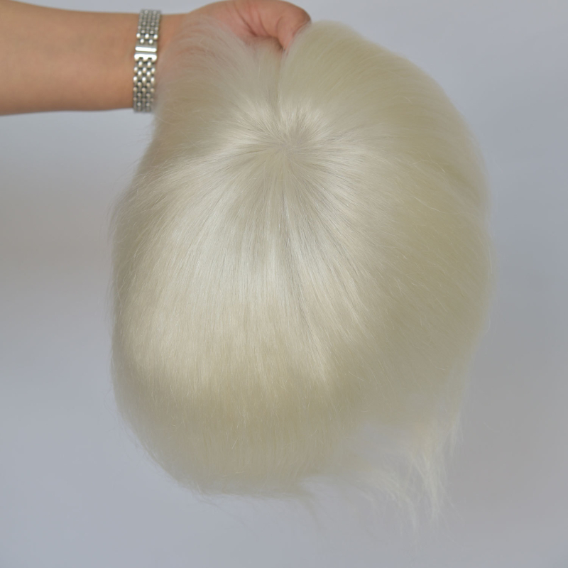 Perucă unisex scurtă buclată, tip bob, PU ultra-subțire 0,03mm, țesută manual, poate fi vopsită