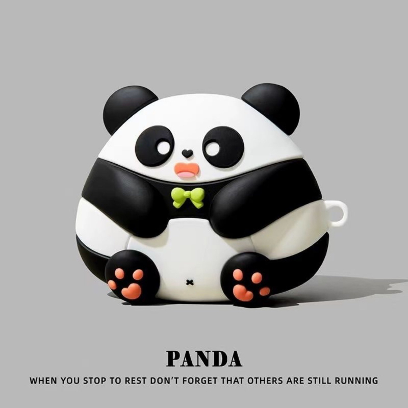 Slatka karikatura panda zaštitna futrola za AirPods Pro 2, silikon, za Apple AirPods 3. generacije