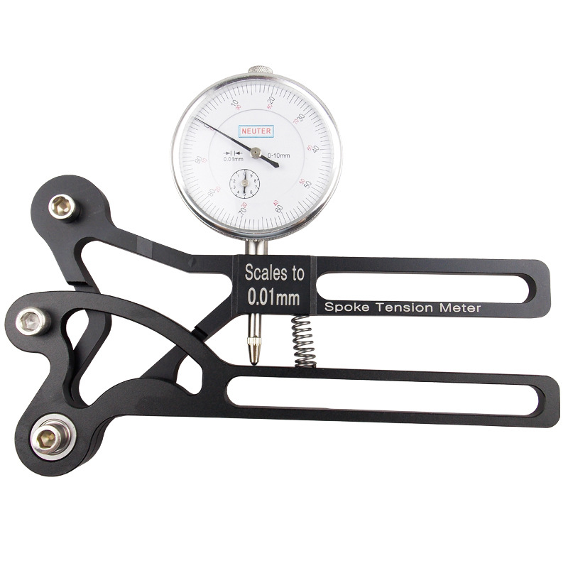 Tensiometru de spițe pentru biciclete de munte și șosea — aliaj de aluminiu, instrument de reglare a tensiunii spițelor și a cablurilor, calibrare inel, BIKERSAY