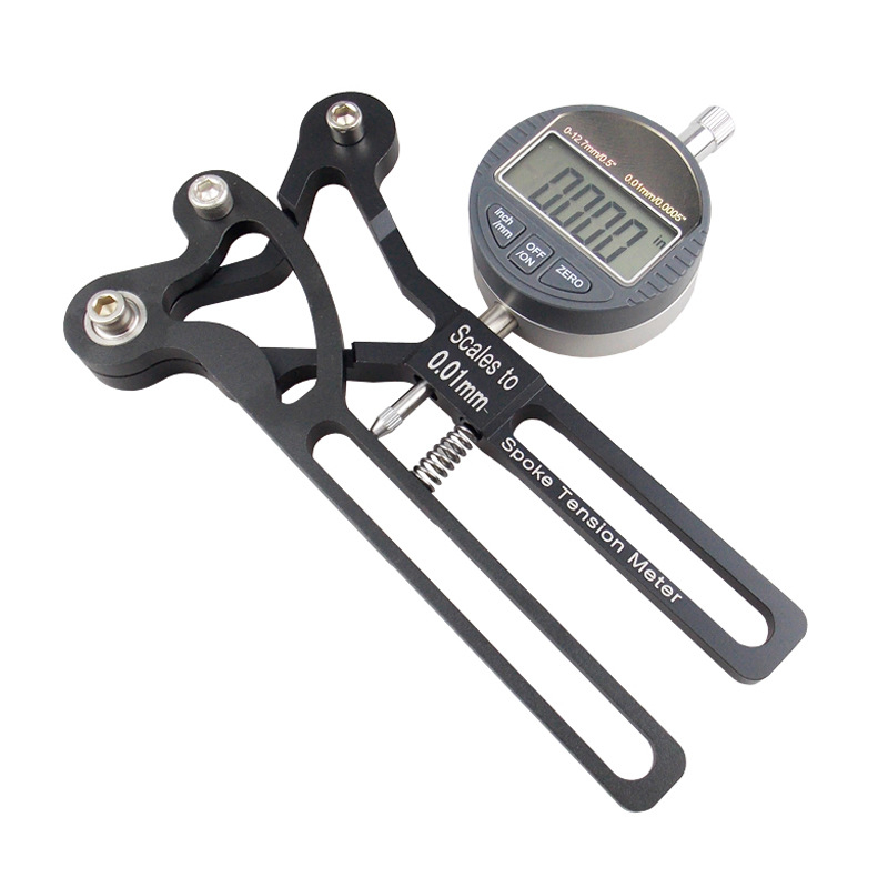 Tensiometru de spițe pentru biciclete de munte și șosea — aliaj de aluminiu, instrument de reglare a tensiunii spițelor și a cablurilor, calibrare inel, BIKERSAY