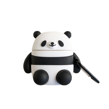 AirPods ochranný kryt — Kawaii panda kreslený dizajn, silikón, vstrekované formovanie, Apple