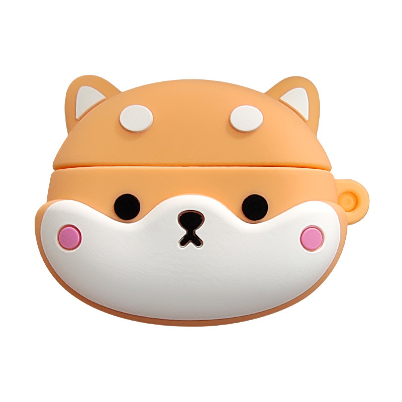 Husă din silicon pentru căști wireless, design desen animat, turnare prin injecție, compatibilă cu mai multe modele – Nanwanghuai