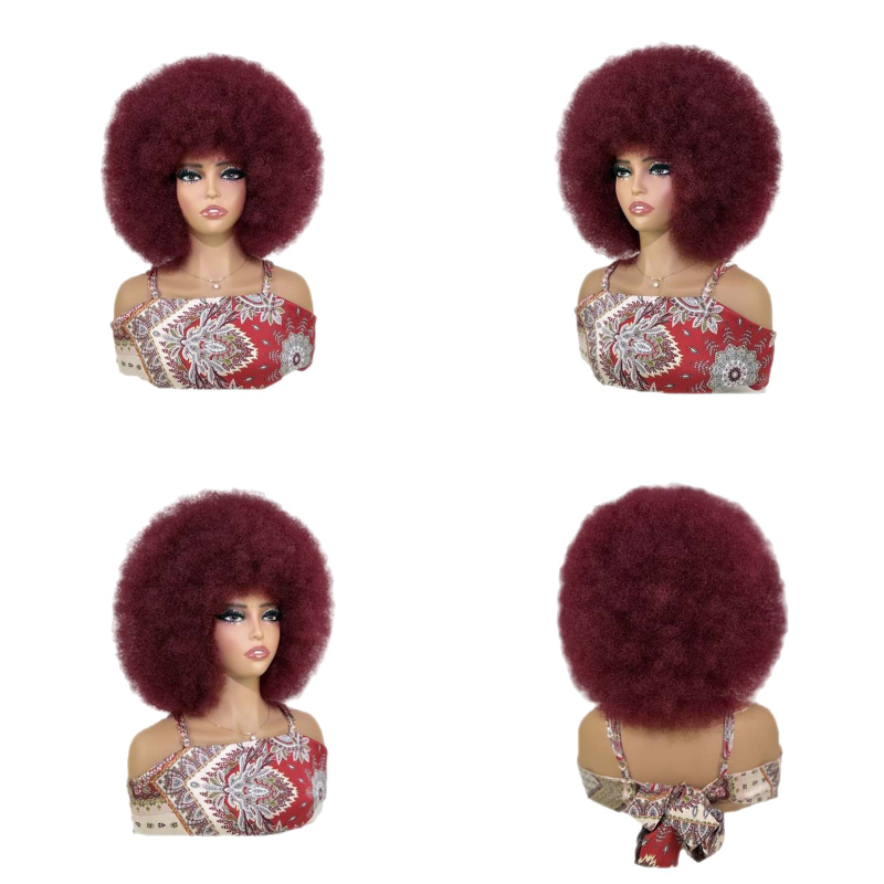 Perucă pentru femei – Afro exotic, fibre rezistente la temperaturi înalte, respirabilă, model BM-670