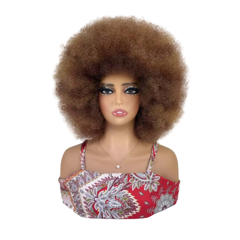 Perucă pentru femei – Afro exotic, fibre rezistente la temperaturi înalte, respirabilă, model BM-670