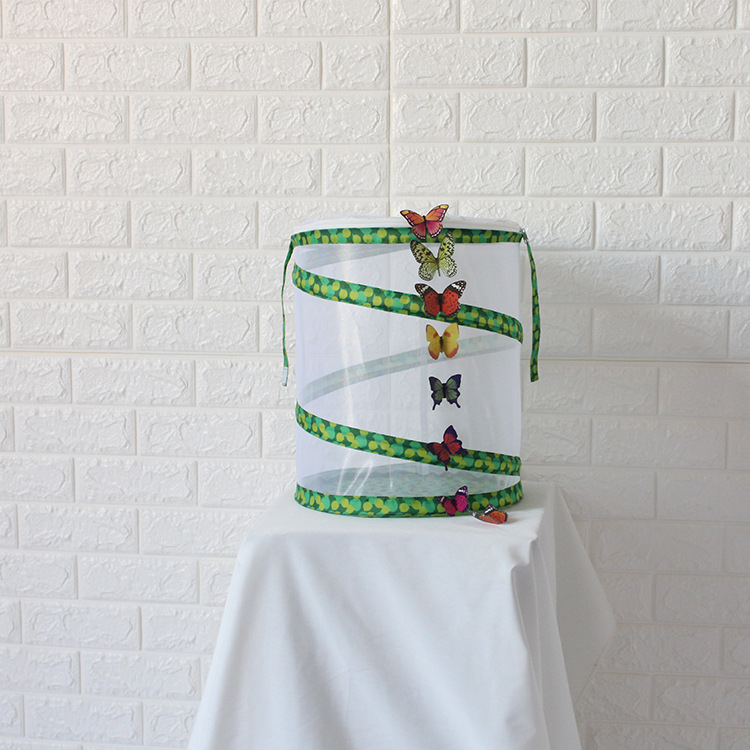 Cuib pliabil pentru fluturi, din plasă de poliester, brand King Pule