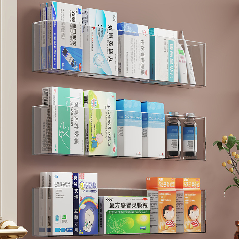 Cutie depozitare medicamente, montată pe perete, acrilică, multi-strat, capacitate 1 L.