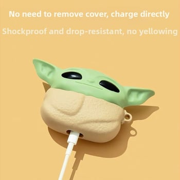 Baby Yoda zaštitna futrola za AirPods Pro 2. generacije – mekani silikon, crtanog stila
