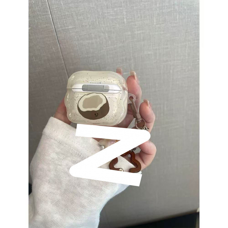 Husă din coajă de nucă de cocos pentru Huawei FreeBuds SE3/SE2 – mărgele lucrate manual, model IP universal, compatibil Huawei