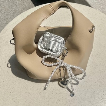 Carcasă de protecție AirPods pentru Apple, design cu fundă electroplatinată, silicon moale, imprimare