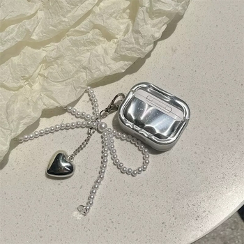 Carcasă de protecție AirPods pentru Apple, design cu fundă electroplatinată, silicon moale, imprimare