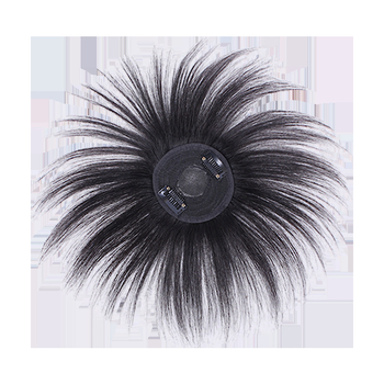 Perucă pentru coroana, păr real uman, ușoară și dreaptă, acoperă părul alb și alopecia, nu se recomandă vopsirea cu vopsea fierbinte